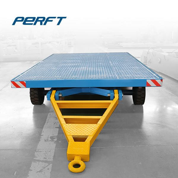 Non-motor Quad Steer Tugger Carts Tow Transfer Trolley